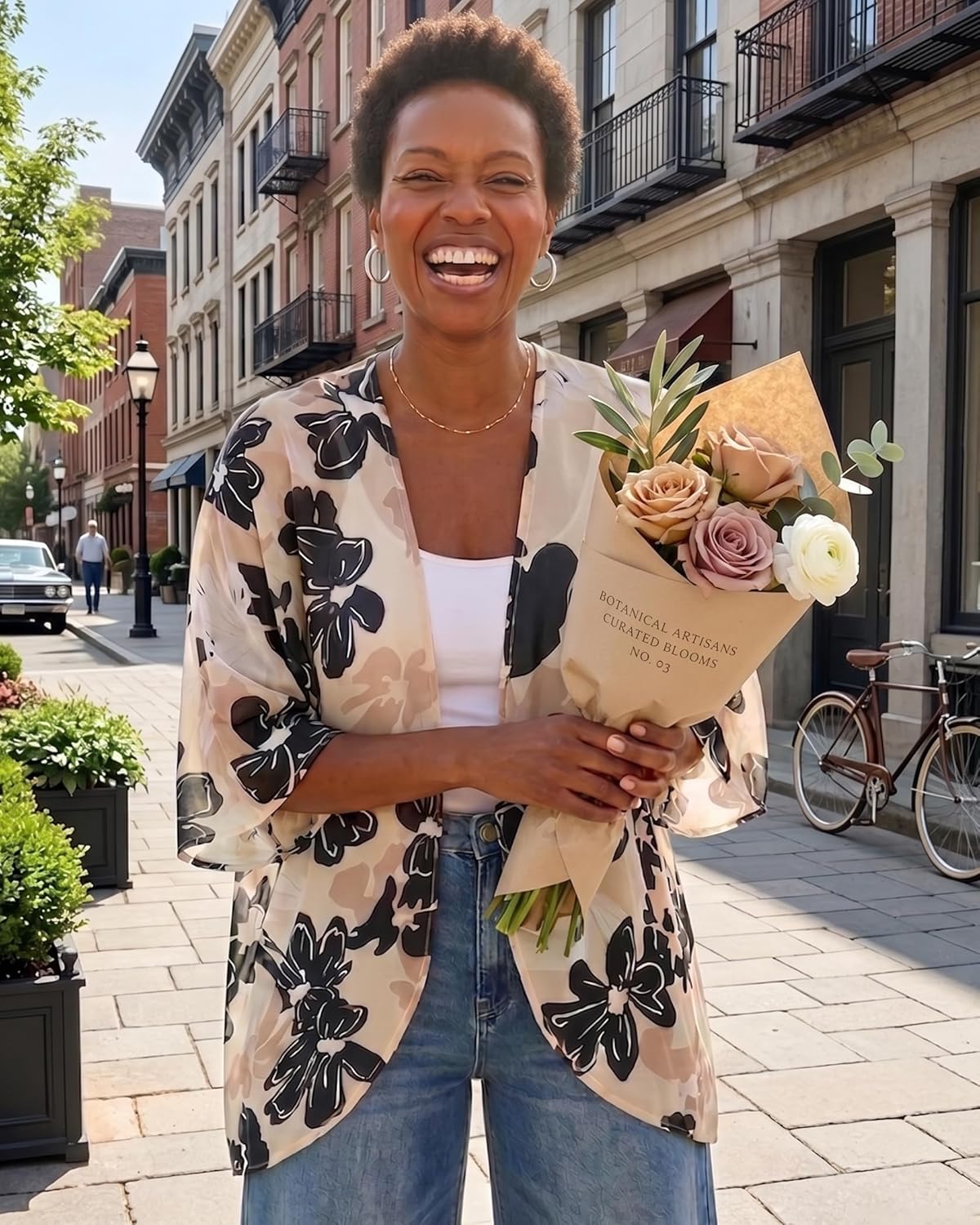 Womens Floral Sleeve