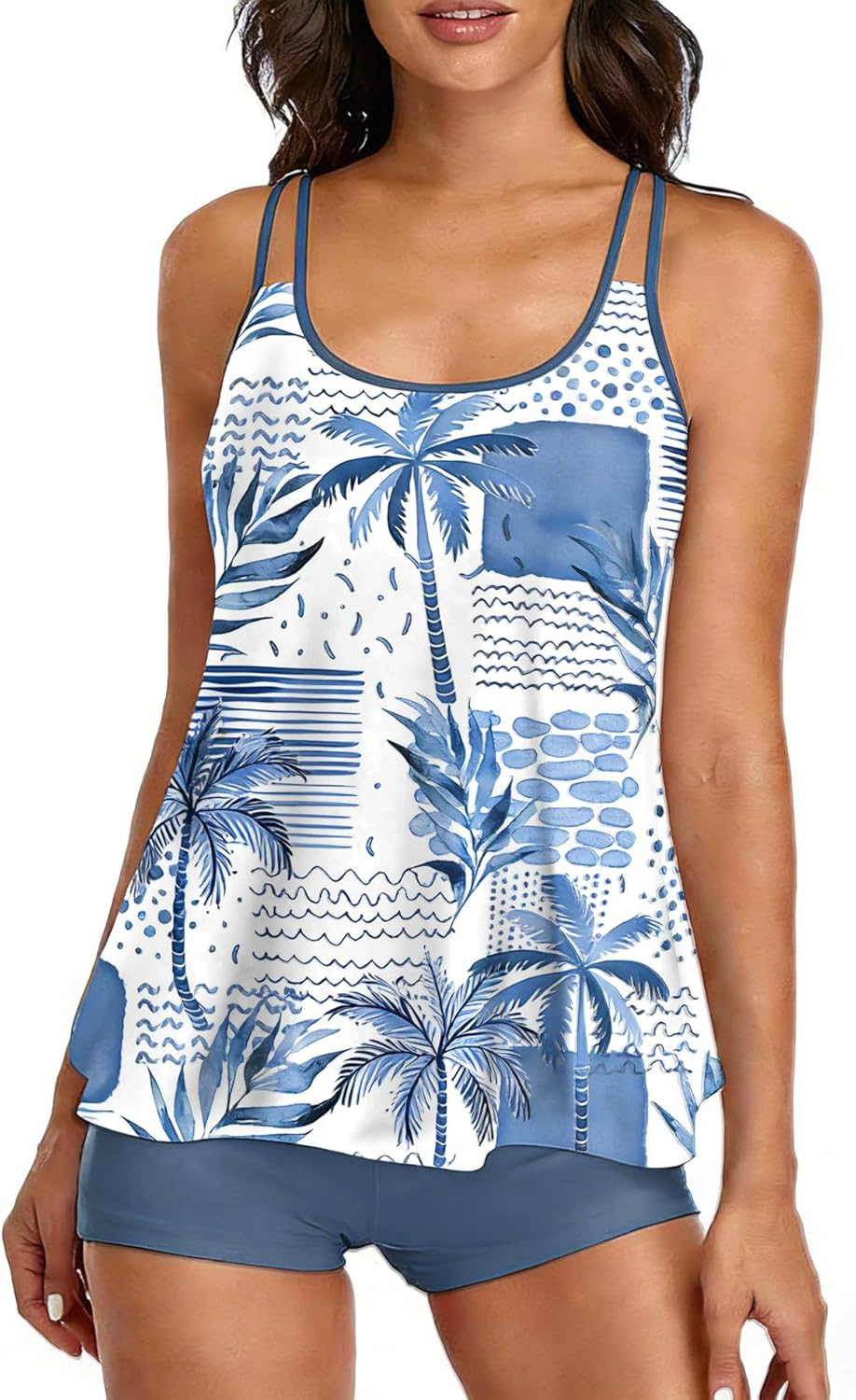 Urchics Tankini Swimsuit Swimdress — Flattering Two-Piece Beach Set