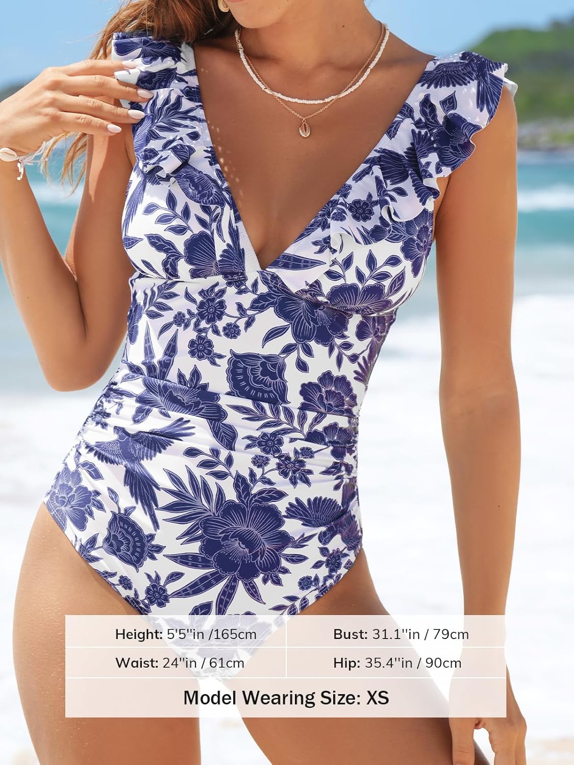 CUPSHE Multicolor Print One Pi
