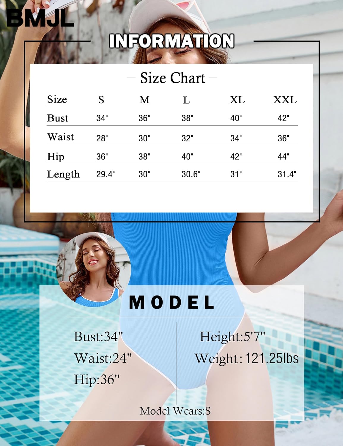 BMJL Swimsuit with Adjustable 