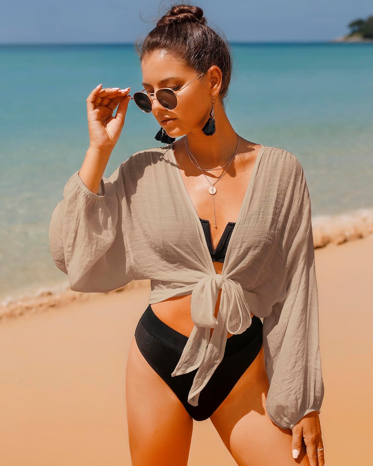Eicolorte Swimwear Self-tie Swimsuit