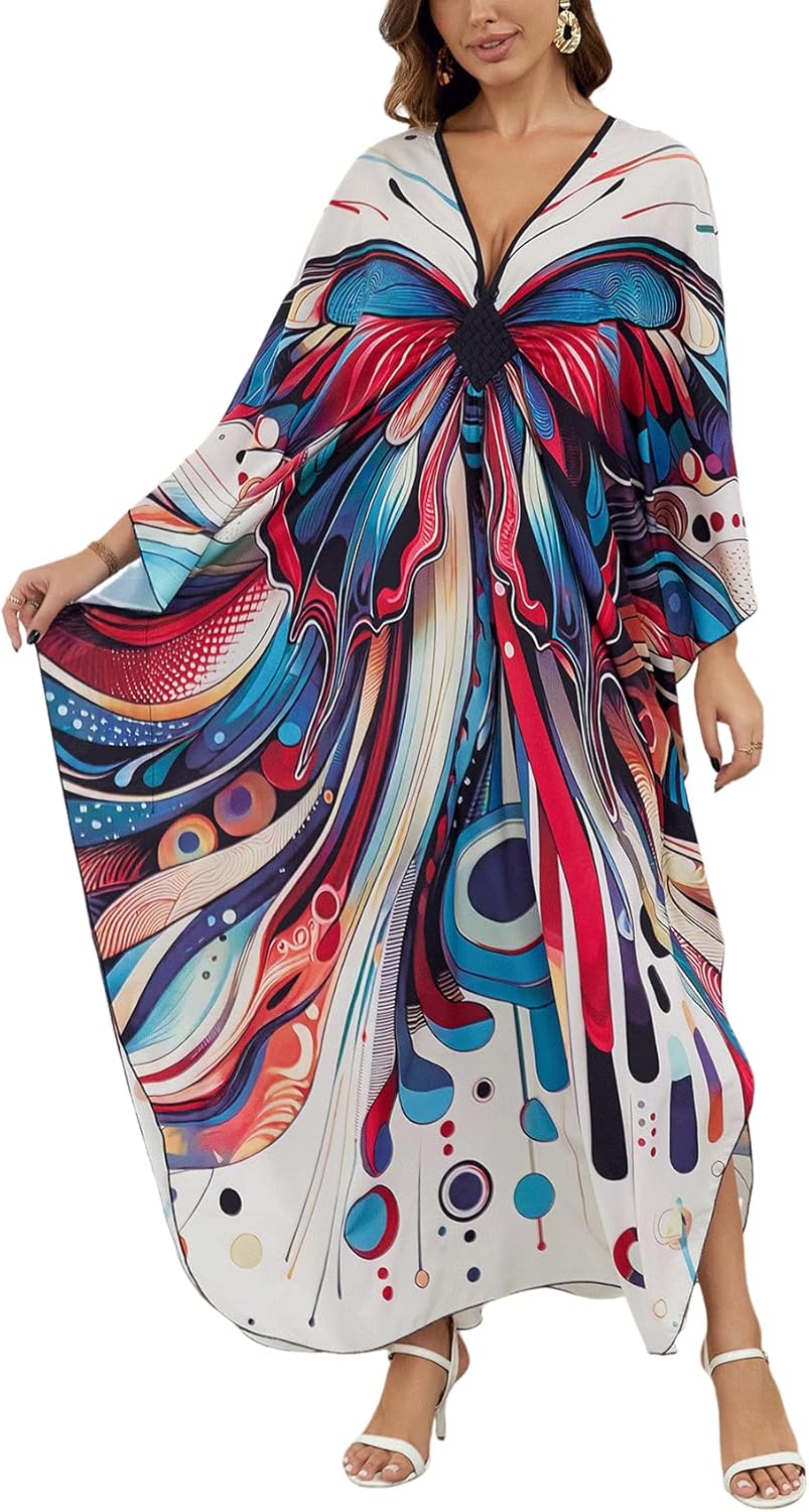 KECVOT Dresses Batwing Caftans Loungewear Review