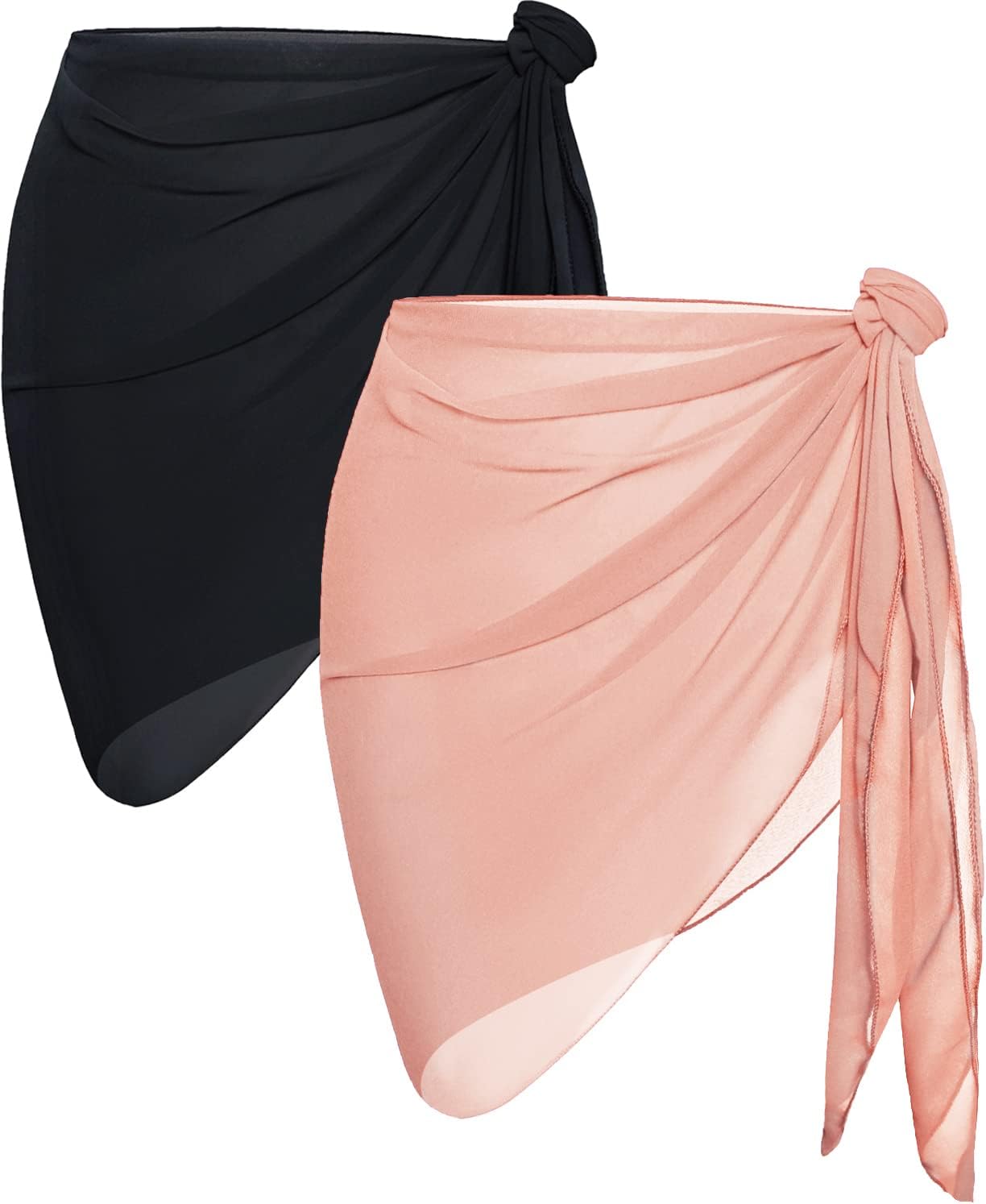 Pieces Sarong Bathing Swimsuit