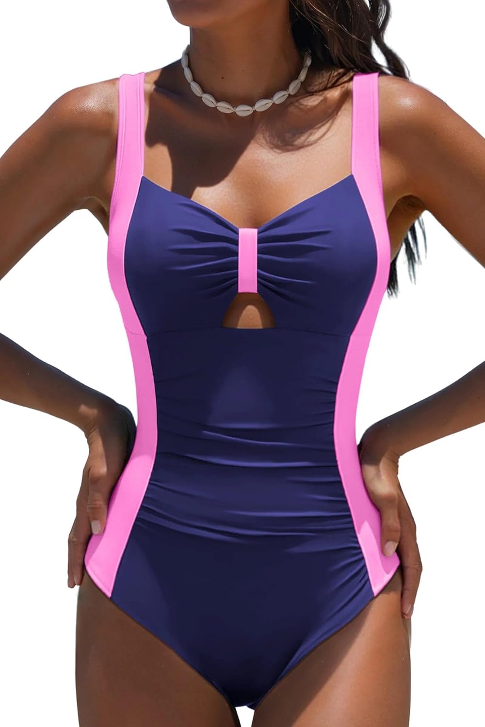 popvil Swimsuits Control Flattering — Tummy Control One Piece