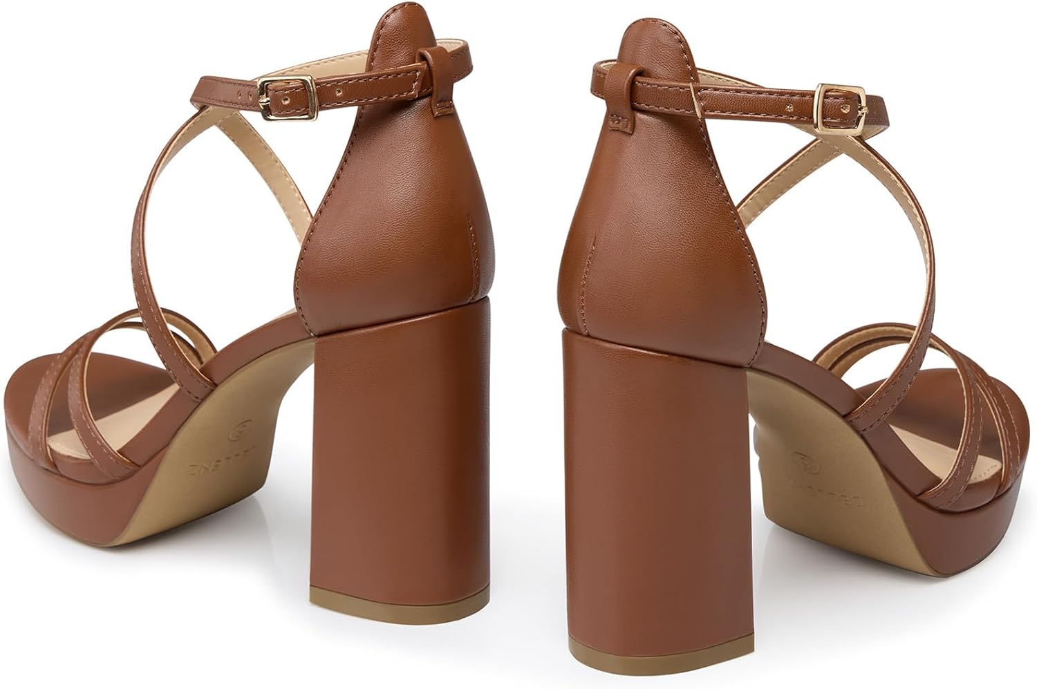 CELLENZ Strappy Platform Heels