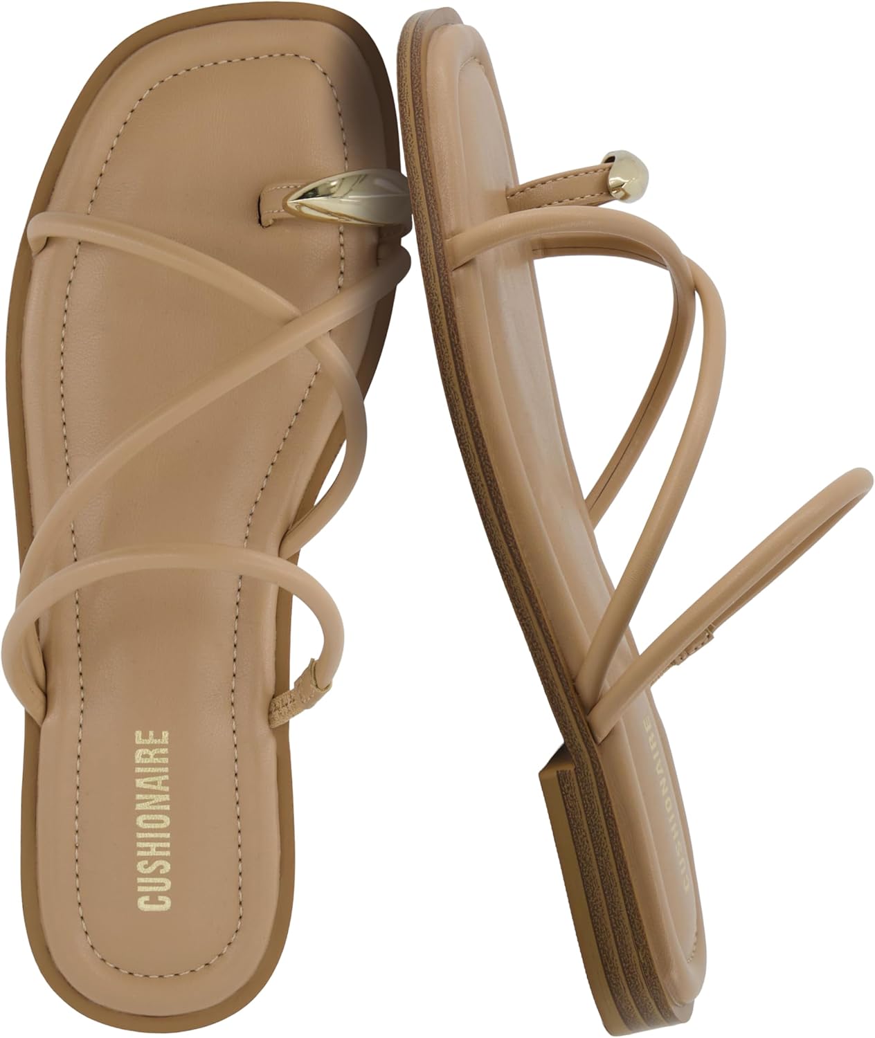 CUSHIONAIRE Strappy Toe Loop Sandals Review