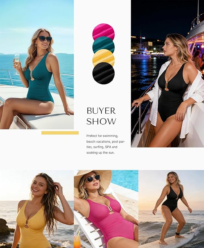 SHAPELLX Shapewear Swimsuit Review: Tummy Control One-Piece for Women